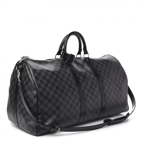 louis vuitton keepall bandouliere 55 damier graphite