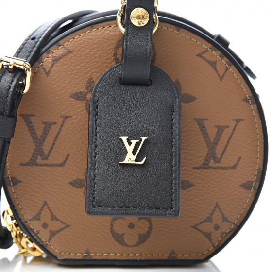 louis vuitton petite boite chapeau monogram reverse black