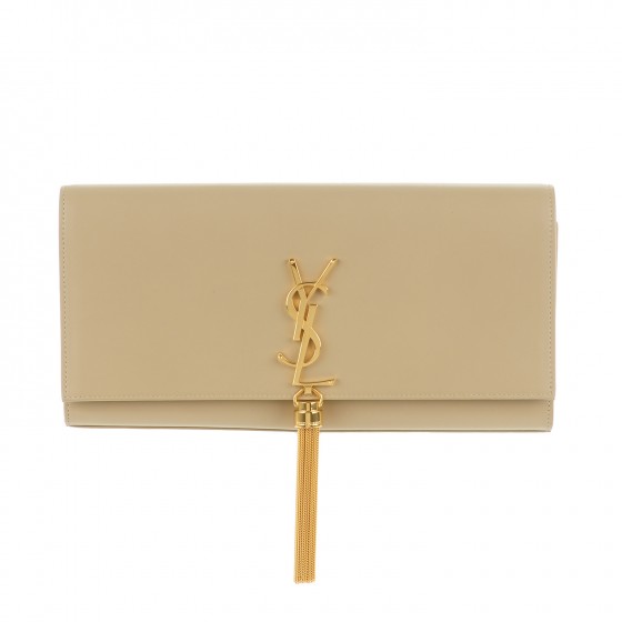 ysl gold tassel clutch