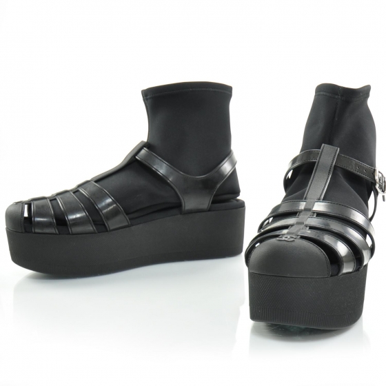 rubber chanel sandals