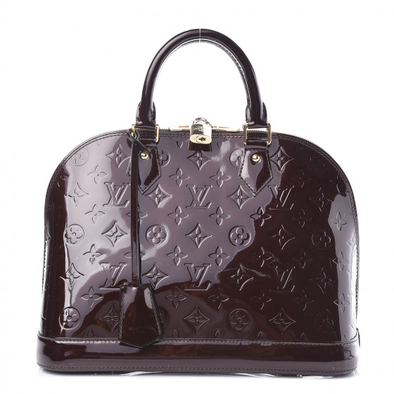 louis vuitton vernis alma pm amarante