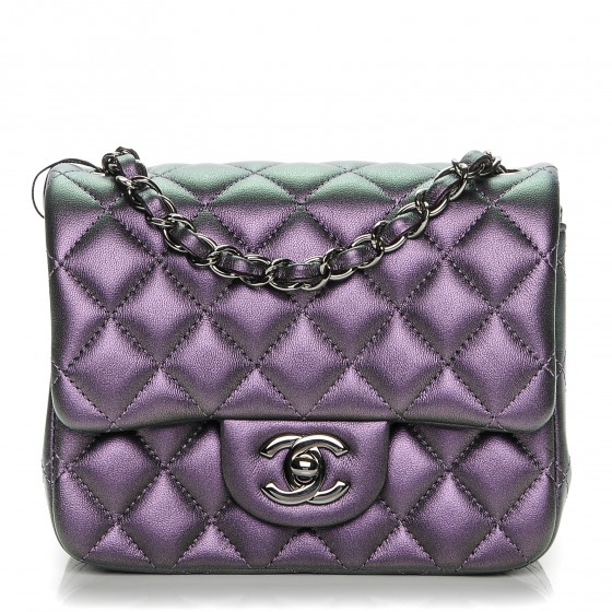 chanel iridescent lambskin quilted bag