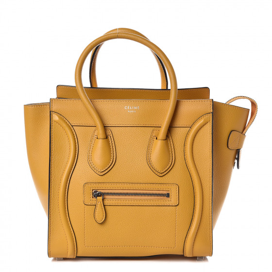 celine micro luggage drummed calfskin