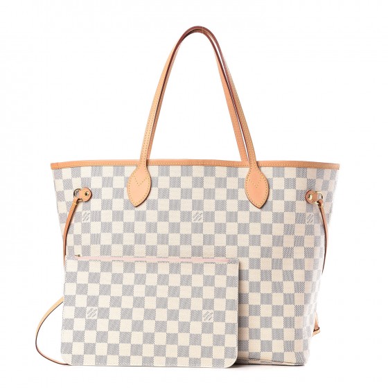 louis vuitton neverfull azur pink