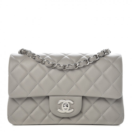 grey chanel mini