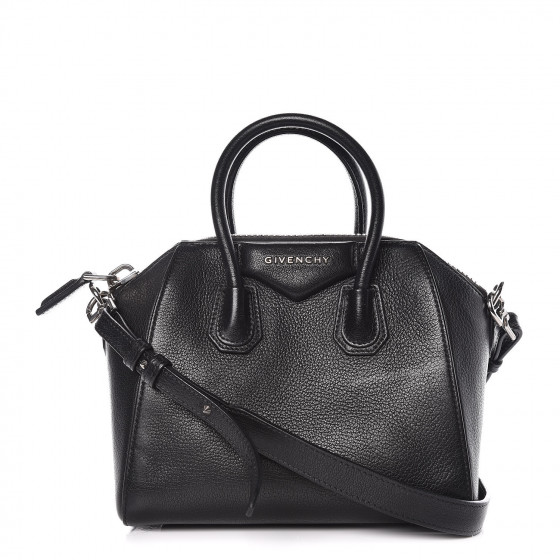 GIVENCHY Sugar Goatskin Mini Antigona Black 403696