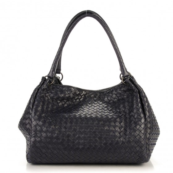 BOTTEGA VENETA Nappa Intrecciato Parachute Bag Tourmaline 157355