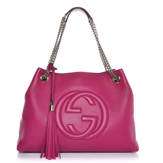 gucci soho pebbled leather shoulder bag