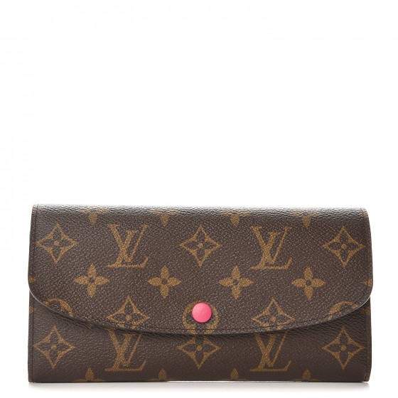 lv emilie wallet pink