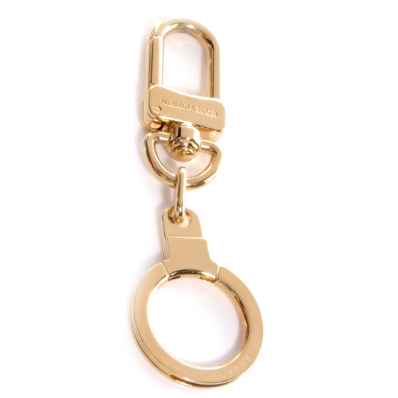 LOUIS VUITTON Pochette Extender Key Ring Chain Gold, FASHIONPHILE