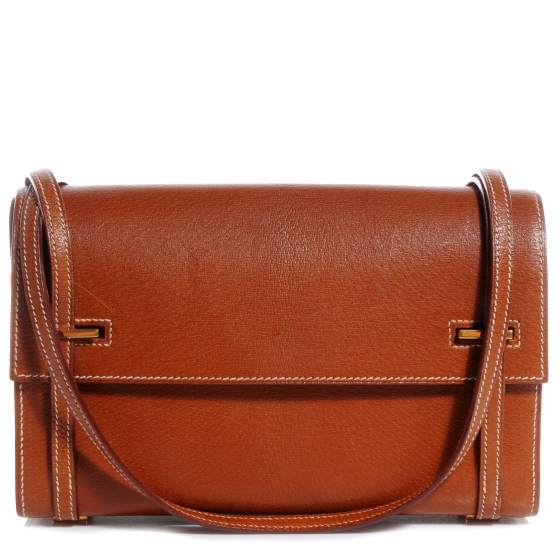 HERMES Peau Porc Claquette Shoulder Bag 61353