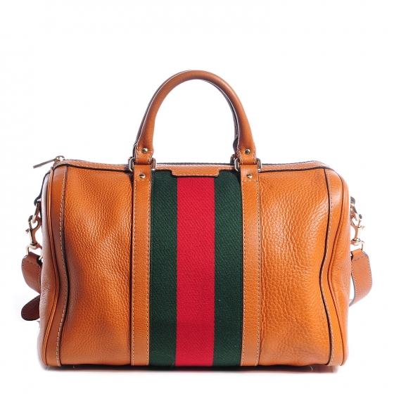 gucci brown and black leather bag