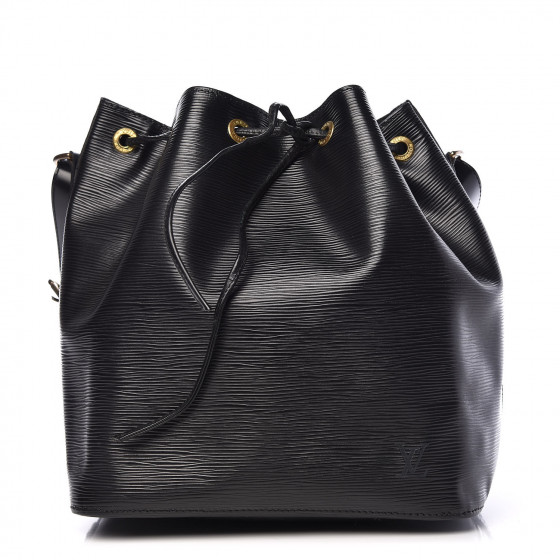 Louis Vuitton Black Epi Leather Petit Bucket Bag - Yoogi's Closet
