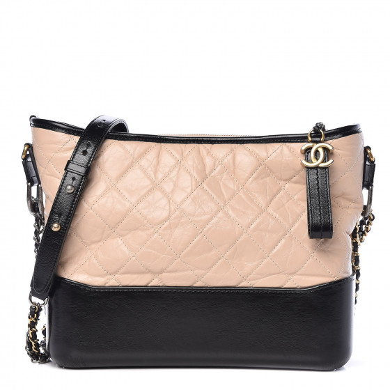 chanel gabrielle beige black