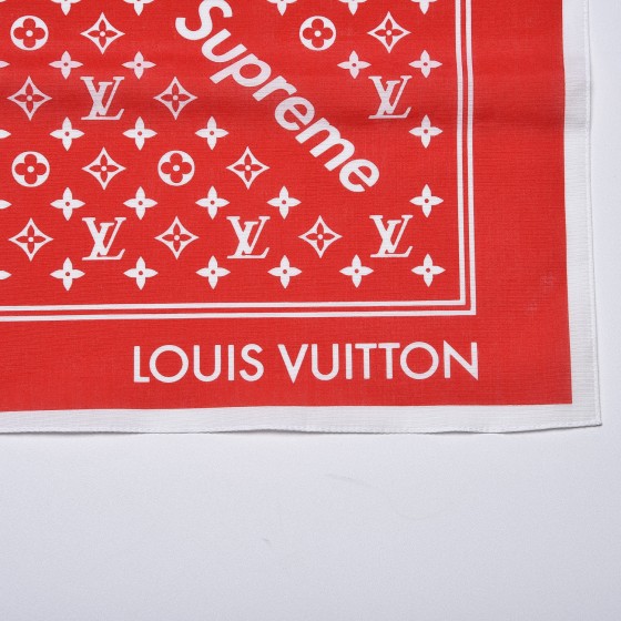 Louis Vuitton, Accessories, Sold Louis Vuitton X Supreme 27 Monogram  Bandana Scarf