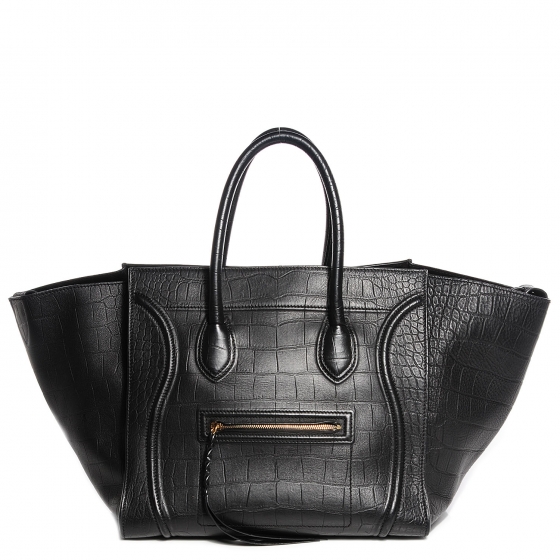 celine phantom croc embossed