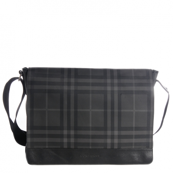 burberry check messenger bag