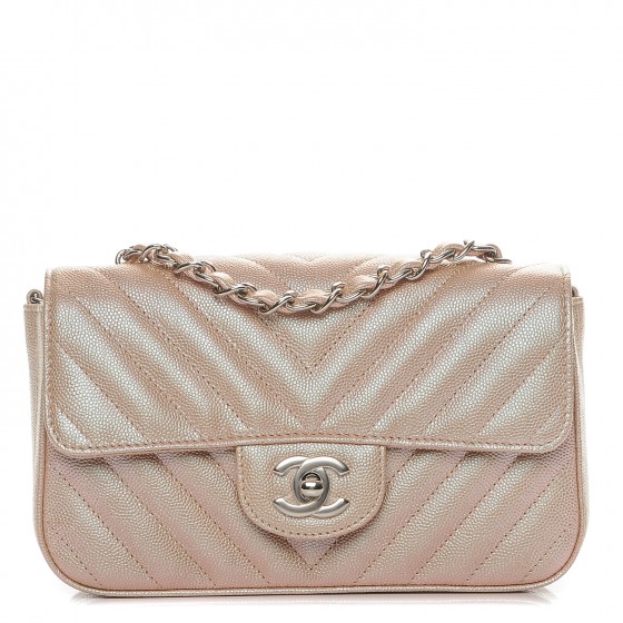 chanel flap rose gold