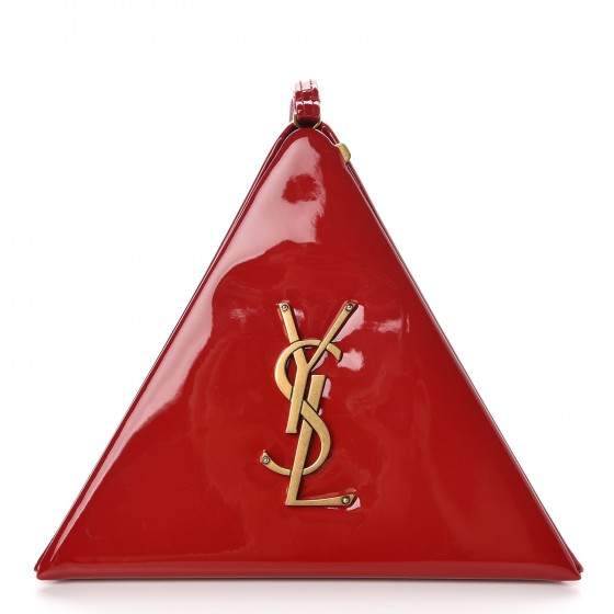 ysl pyramid clutch