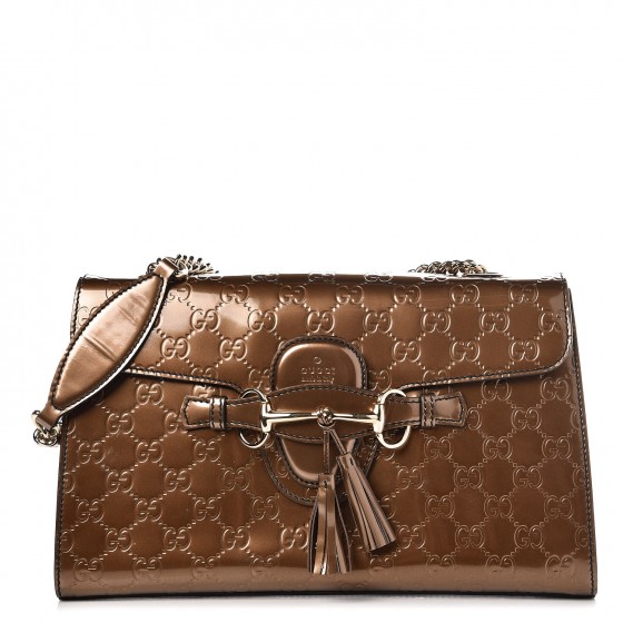 gucci emily guccissima chain shoulder bag