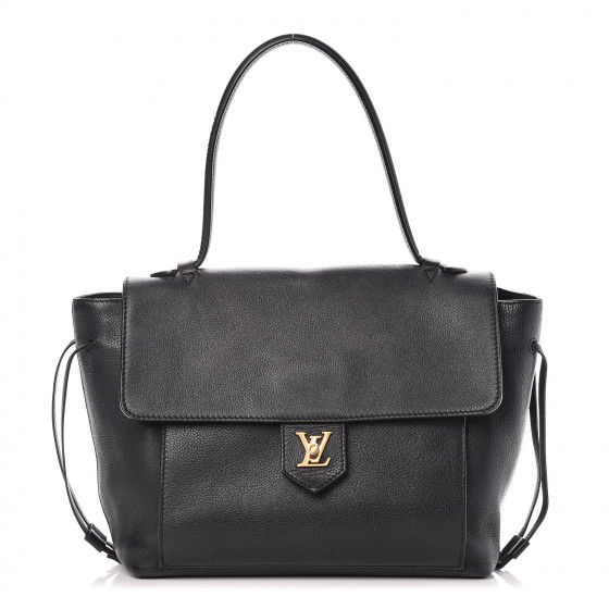 LOUIS VUITTON Calfskin Lockme PM Black 401128