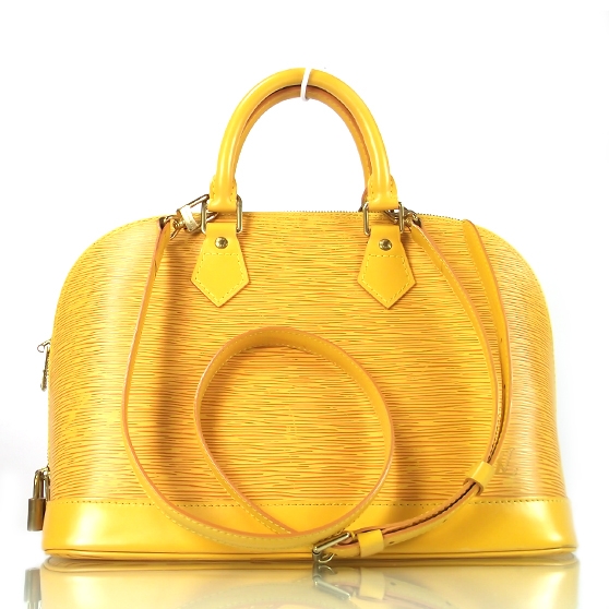 louis vuitton alma yellow