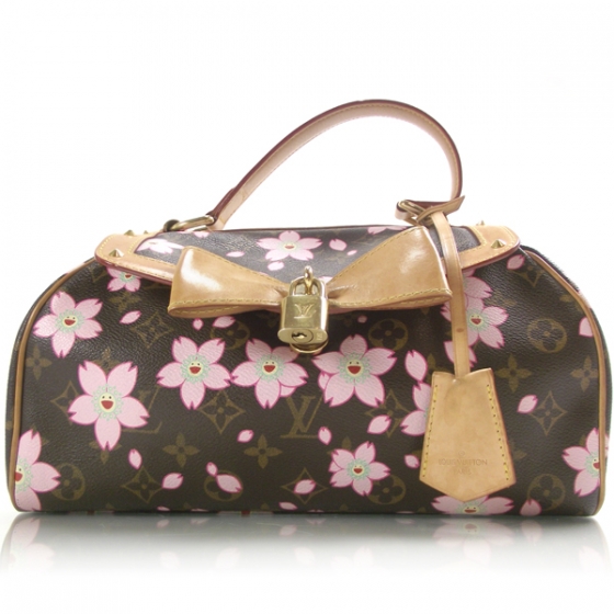 louis vuitton pink flower handbag