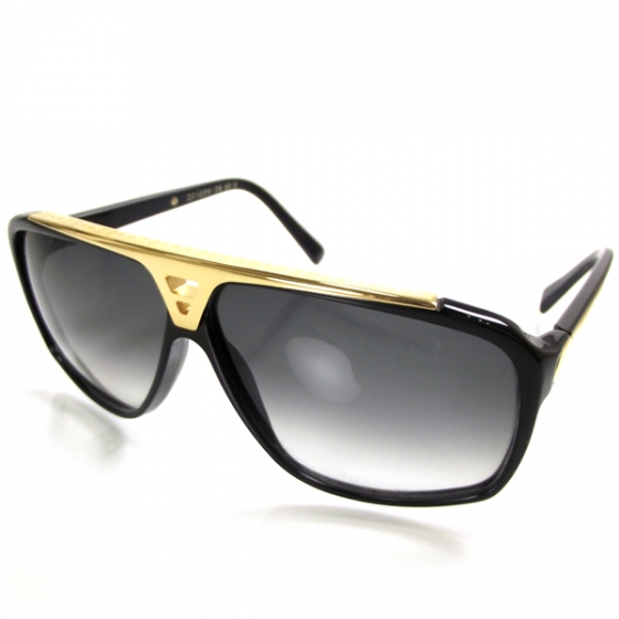 LOUIS VUITTON Evidence Sunglasses Z0350W Black 205905