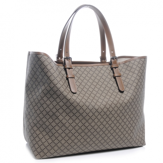 gucci brown diamante canvas shoulder bag