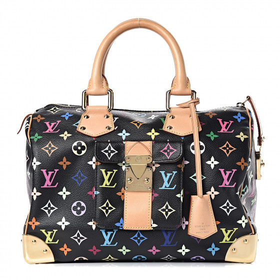 multicolor louis vuitton bag black