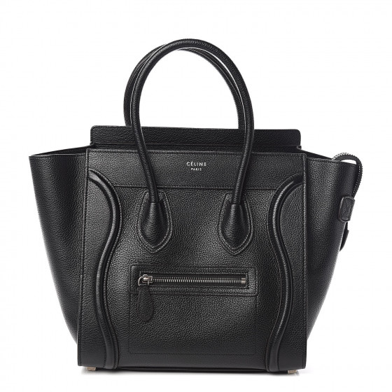 celine micro luggage drummed calfskin