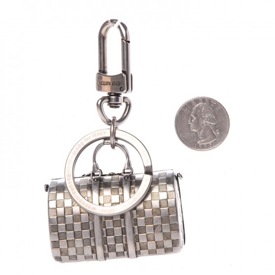 mini keepall bag charm & key holder