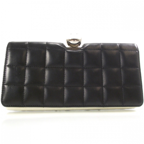 black ball clutch bag