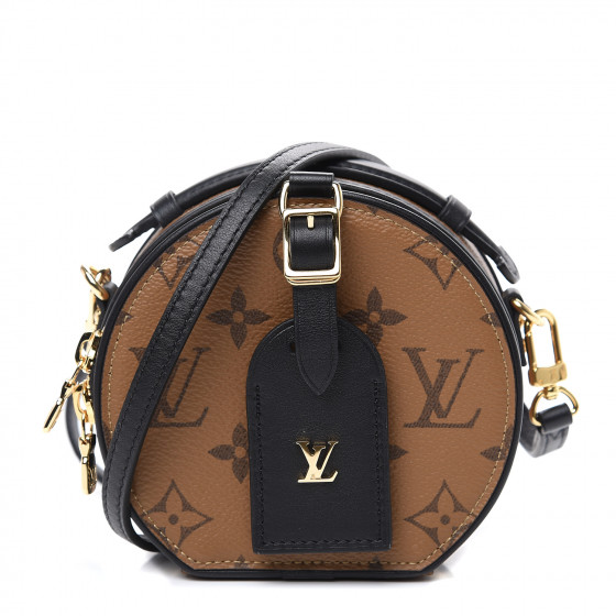 louis vuitton petite boite chapeau monogram reverse black