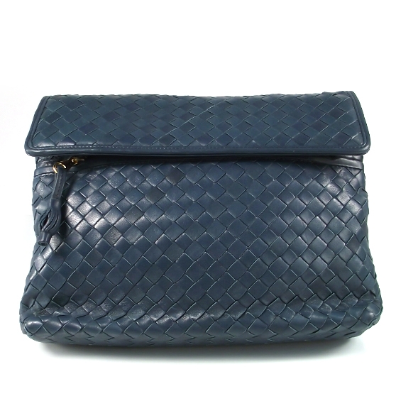 BOTTEGA VENETA Vintage Woven Leather Shoulder Bag 15352