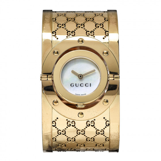 gucci twirl stainless steel ladies watch