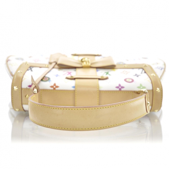 LOUIS VUITTON Multicolor Murakami Eye Love You Bag White 31924