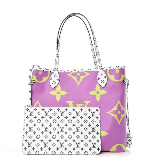 Louis Vuitton Monogram Giant Neverfull Mm Pink Lilac 423322 