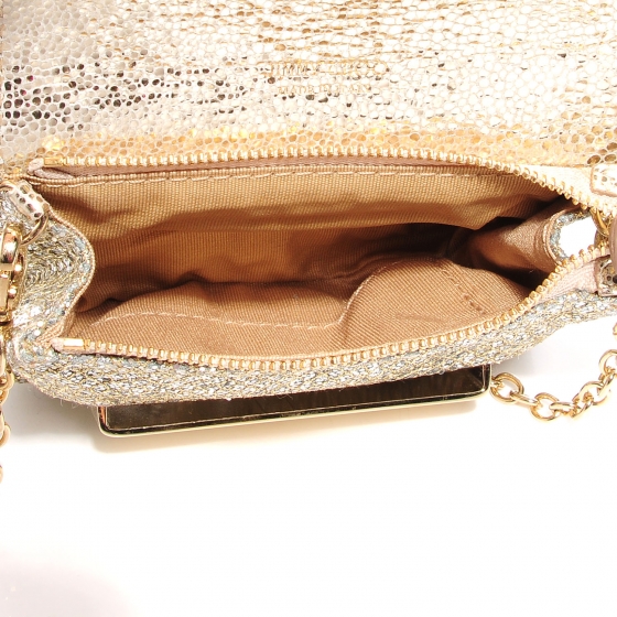 jimmy choo red glitter bag