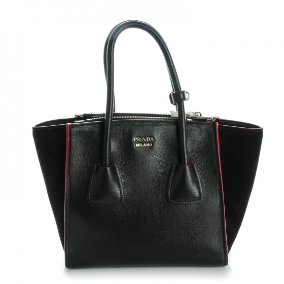 prada glace calf tote