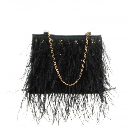 ostrich feather bag