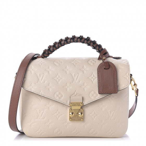 LOUIS VUITTON Empreinte Braided Pochette Metis Creme Beige Caramel ...