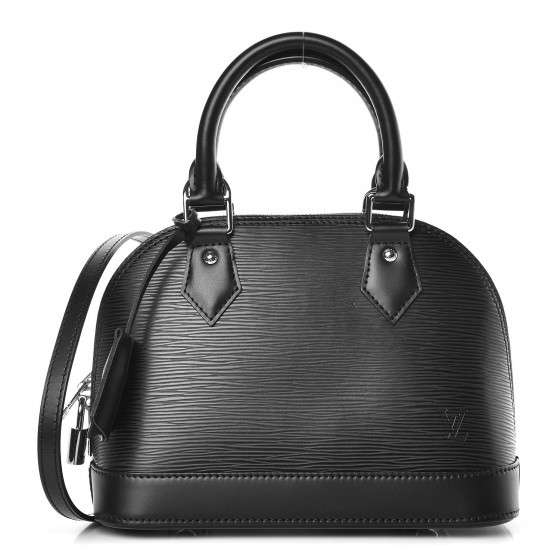 louis vuitton alma bb black epi leather