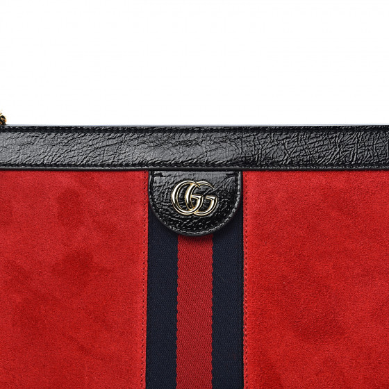 gucci ophidia red suede