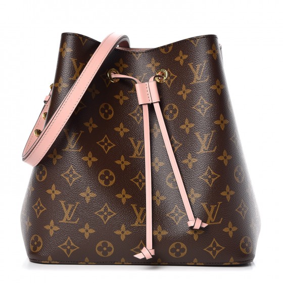 Louis Vuitton Monogram Neonoe MM Rose Poudre Brown