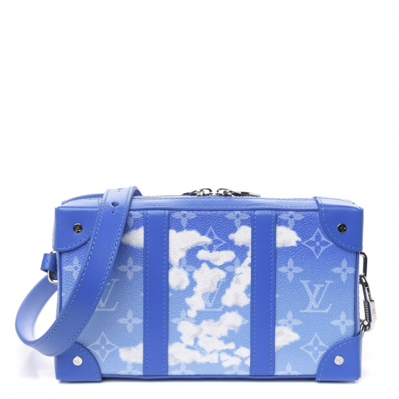 LOUIS VUITTON Monogram Clouds Soft Trunk Shoulder Bag Blue M45430 LV Auth  46350A