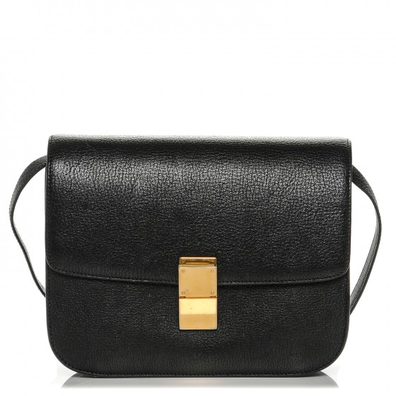 celine box bag grained leather