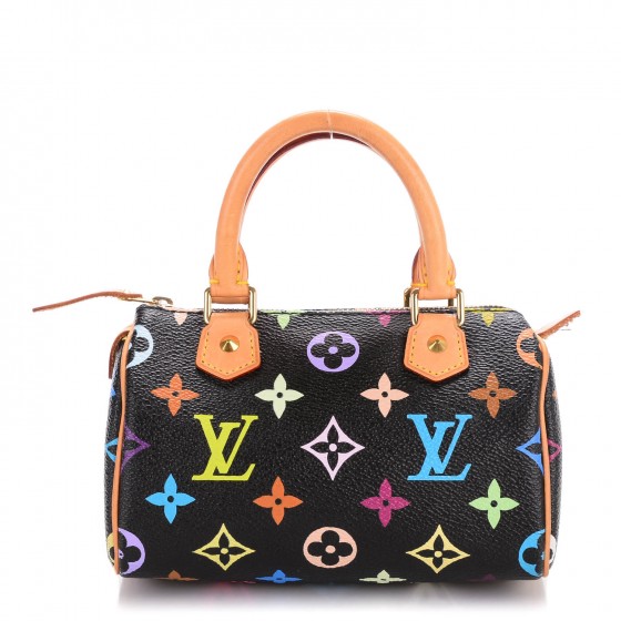 LOUIS VUITTON Multicolor Mini Sac HL Speedy Black 142224