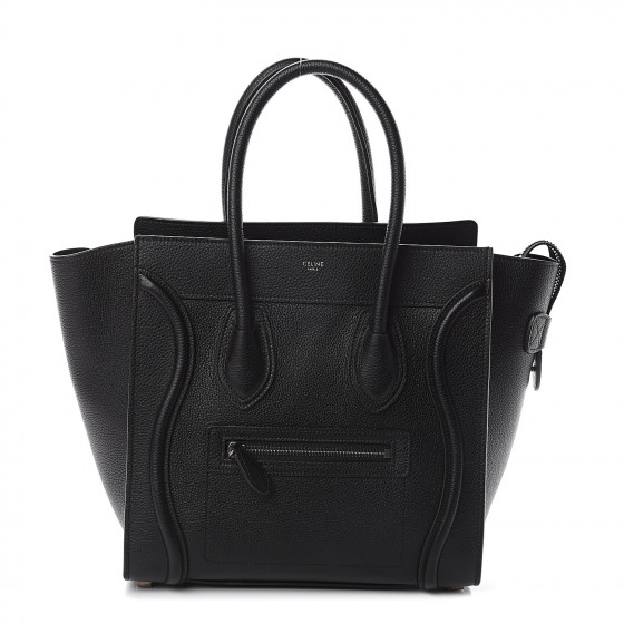 celine micro luggage drummed calfskin