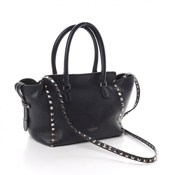 valentino rockstud vitello tote bag